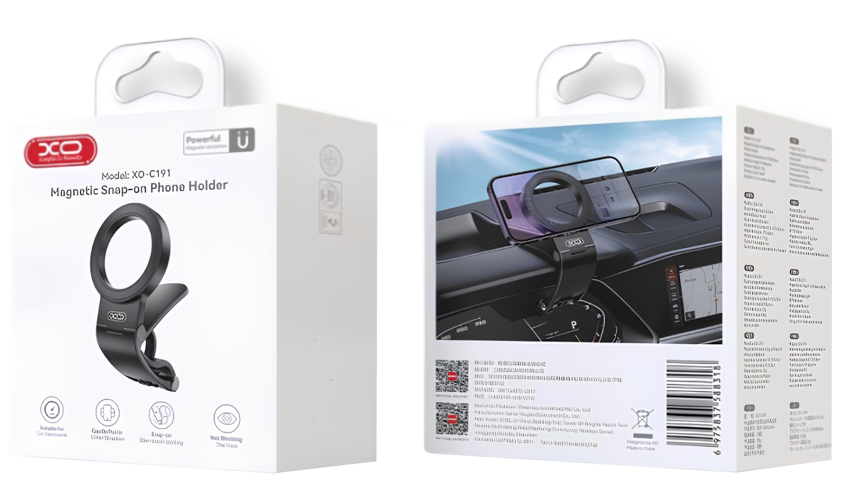 Supporto Auto Magnetico XO Design C191, Universale, Nero
