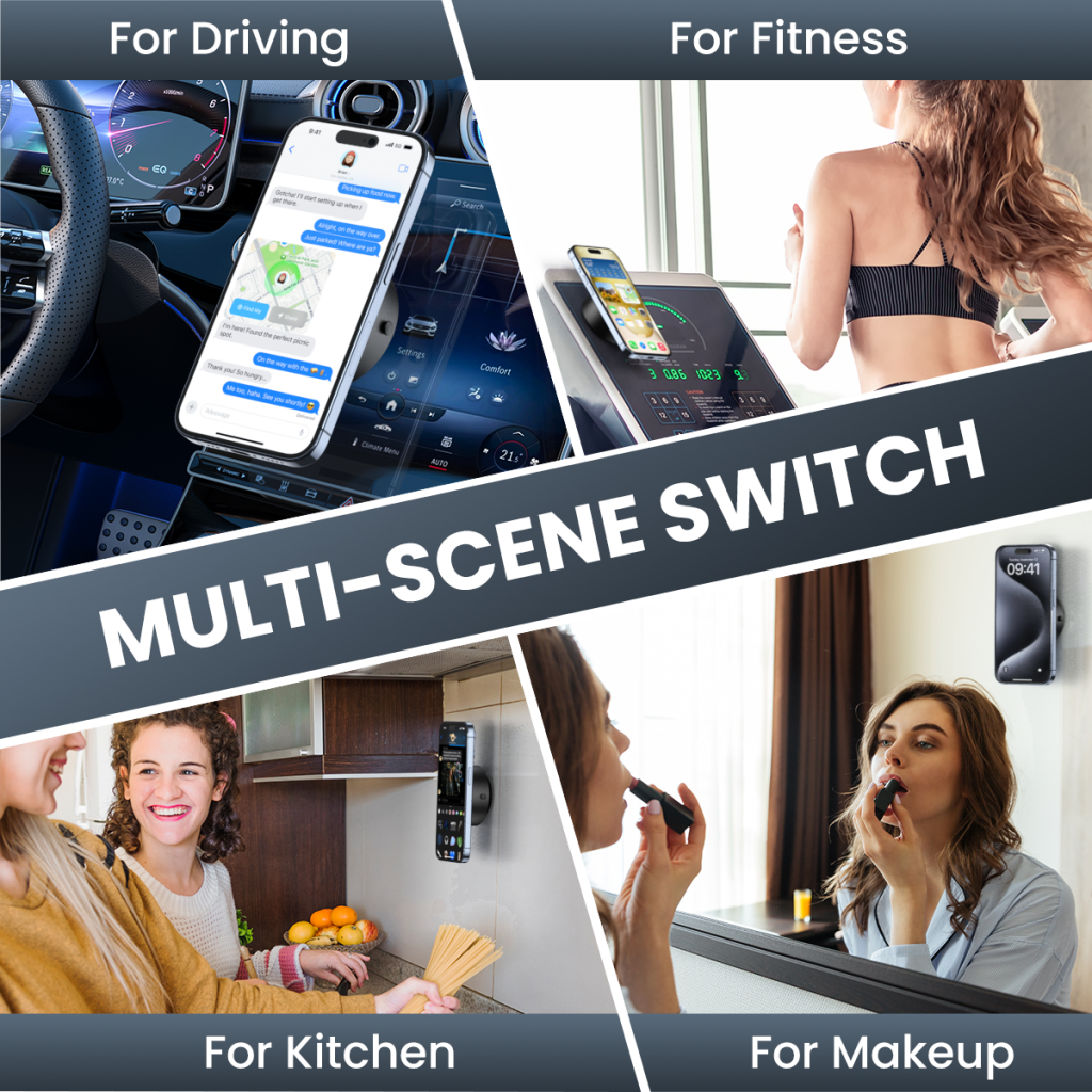 Supporto Auto Magnetico XO Design C155, Universale, Nero