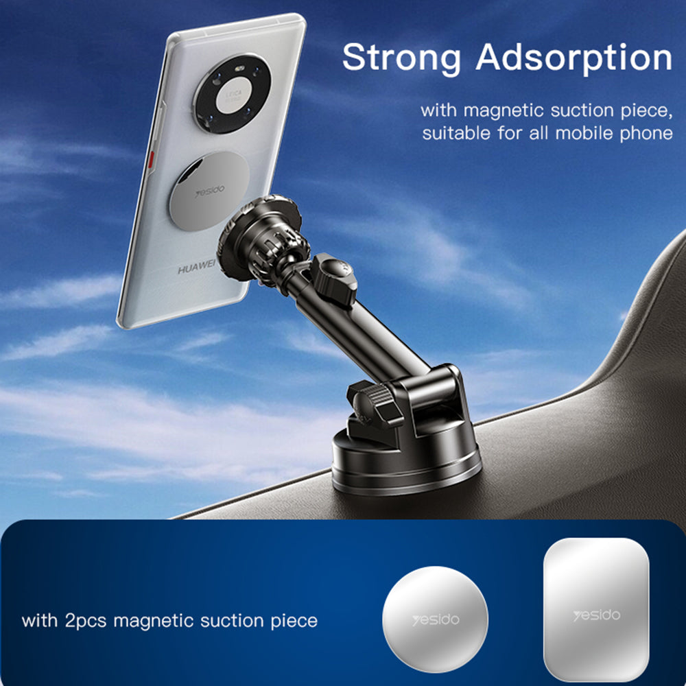 Supporto Auto Magnetico Yesido C160, Universale, Nero