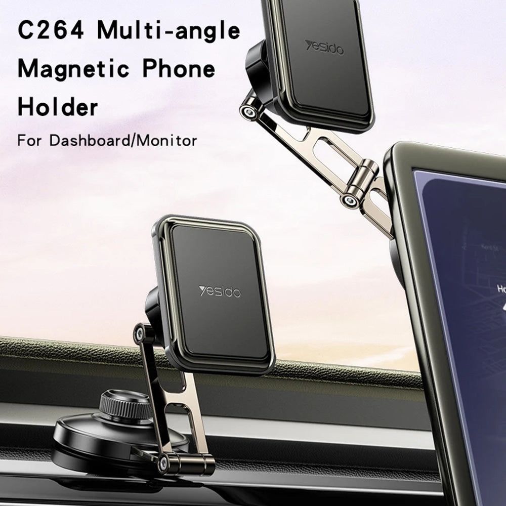 Supporto Auto Magnetico Yesido C264, Universale, Nero
