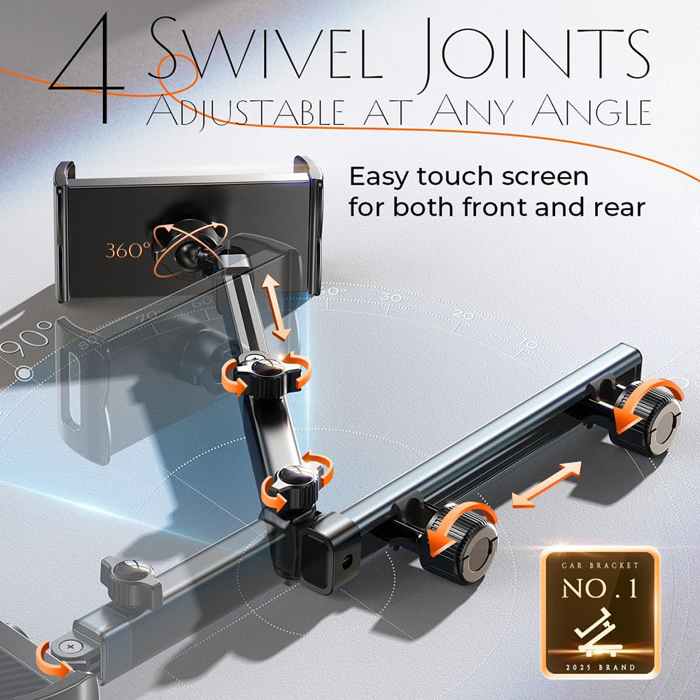 Supporto Auto Poggiatesta Lisen per Telefono / Tablet, 4.7inch - 12.9inch, Nero YL0423090004