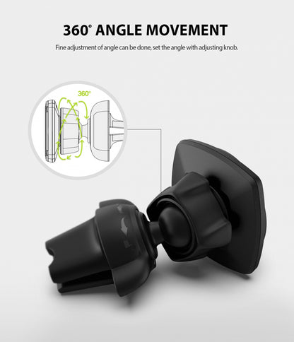 Supporto Auto Magnetico Ringke Power Clip, Universale, Nero