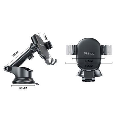 Supporto Auto Yesido C120, 4inch - 6.5inch, Nero