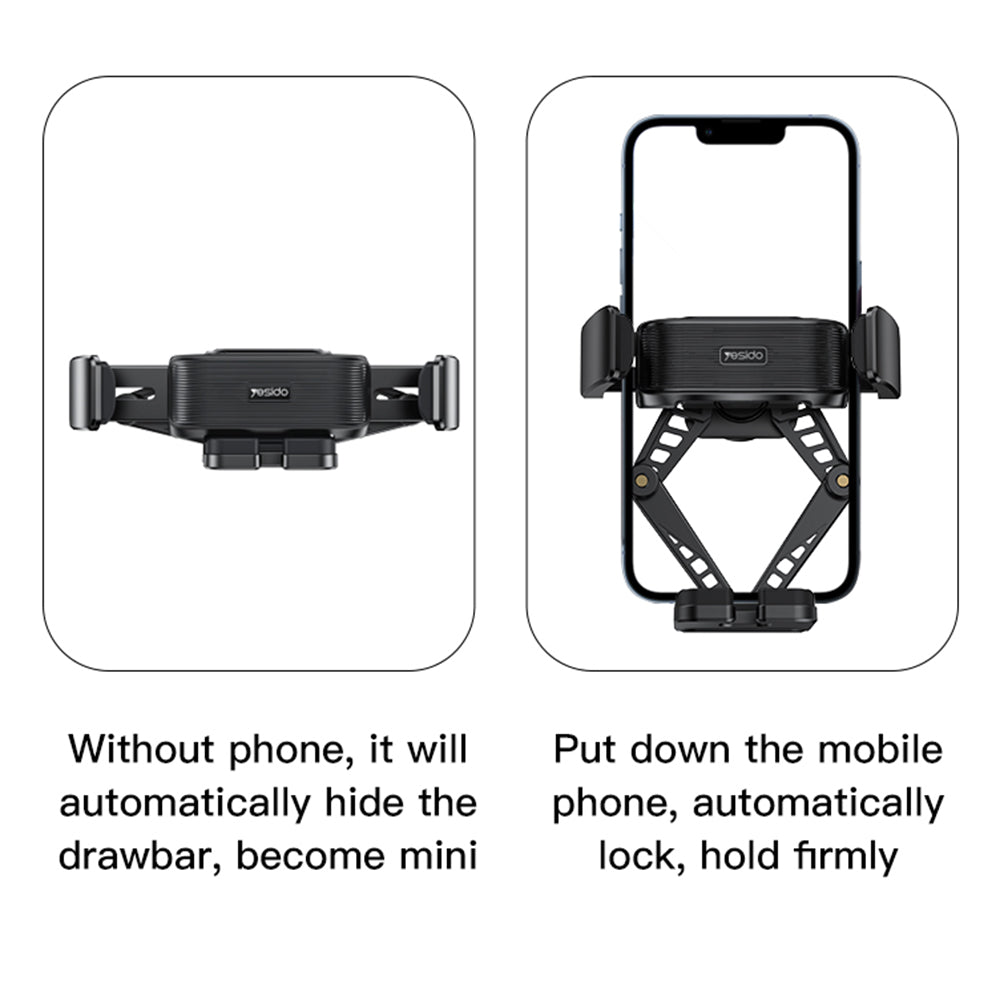 Supporto Auto Yesido C166, 4.7inch - 7inch, Nero