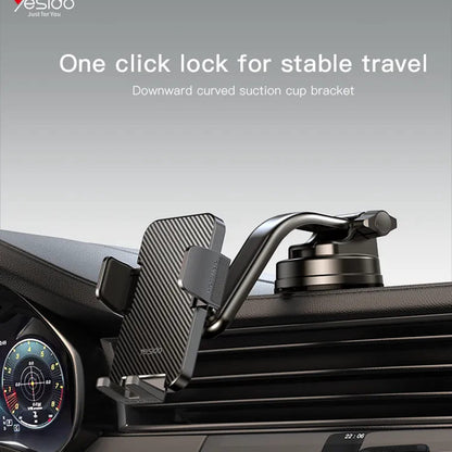 Supporto Auto Yesido C172, 4 pollici - 7 pollici, Nero