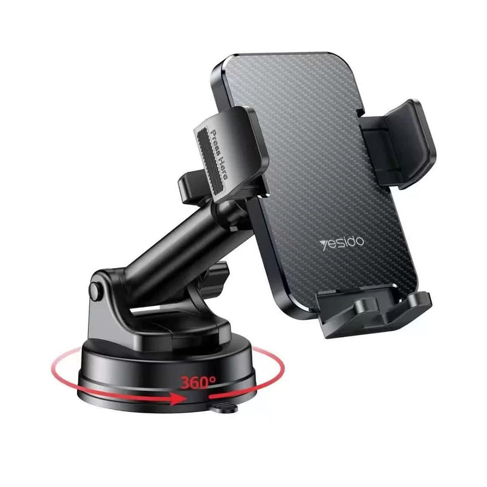 Supporto Auto Yesido C173, 4.7inch - 7.2inch, Nero