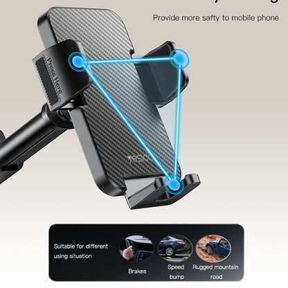 Supporto Auto Yesido C173, 4.7inch - 7.2inch, Nero