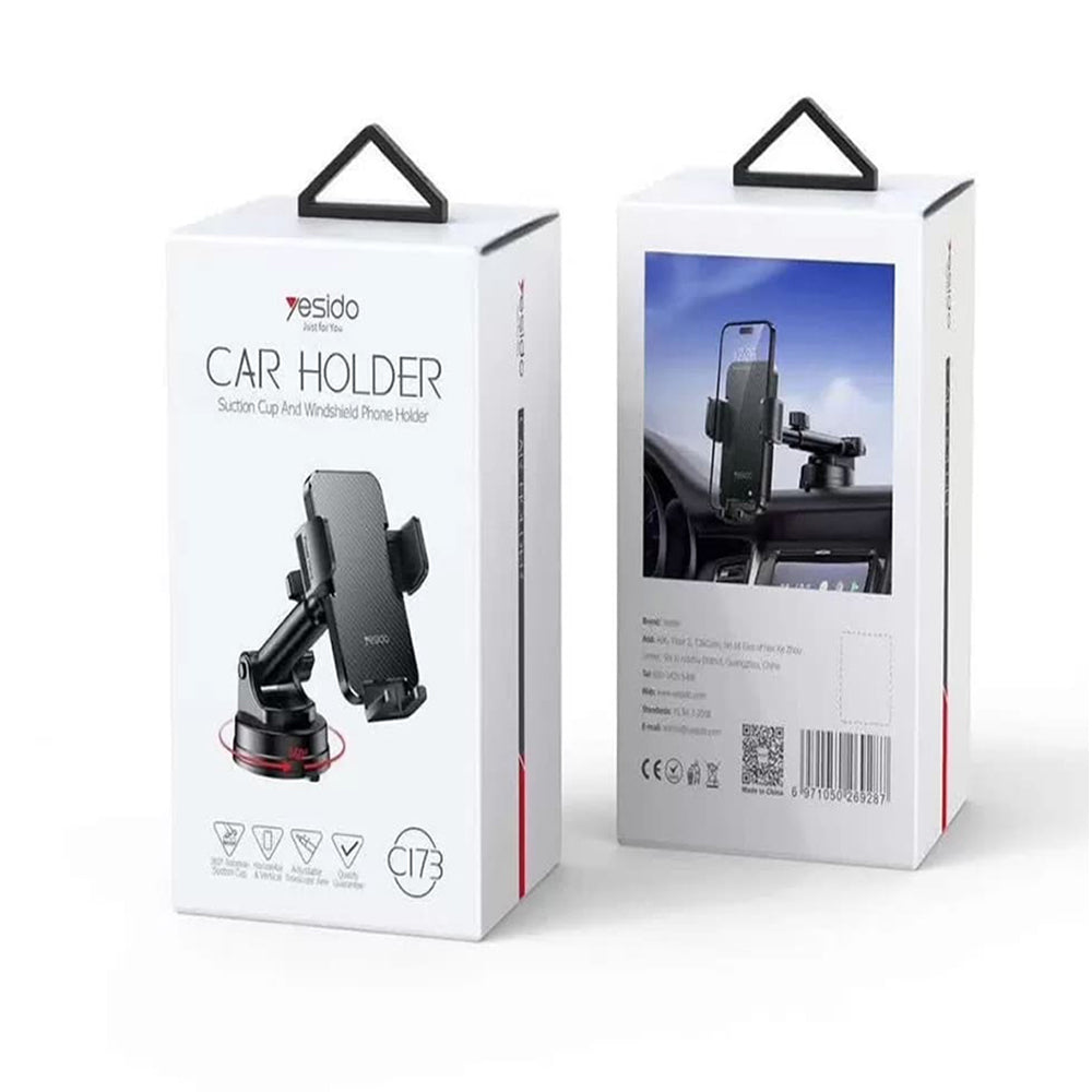 Supporto Auto Yesido C173, 4.7inch - 7.2inch, Nero