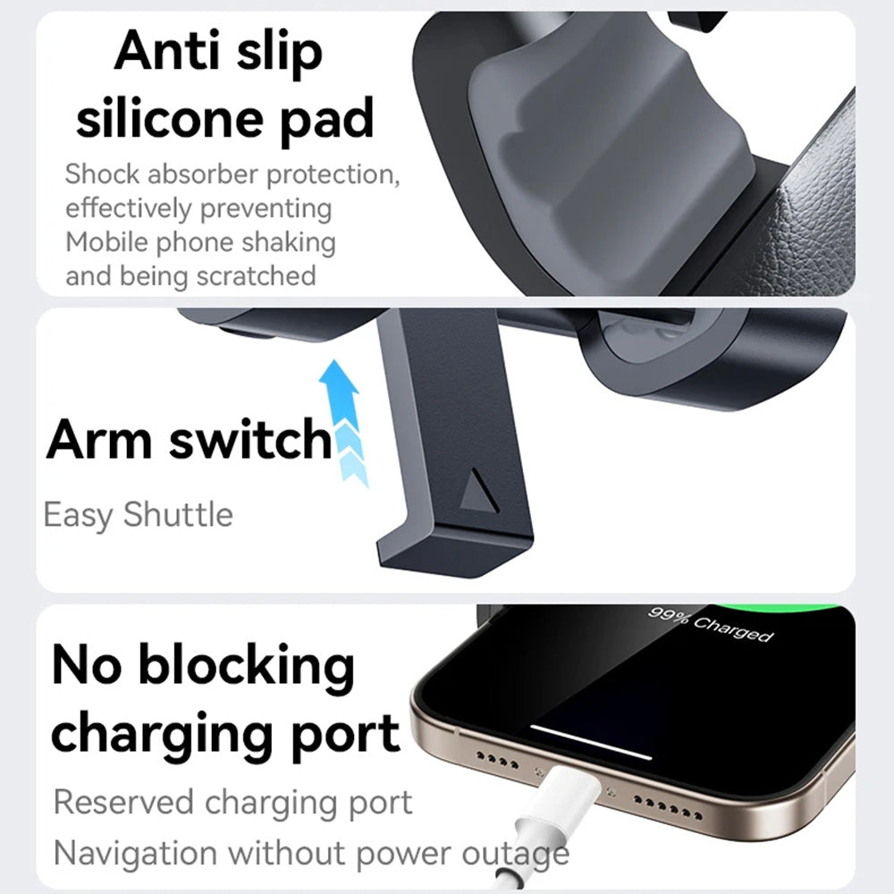 Supporto Auto Yesido C240, Universale, Nero