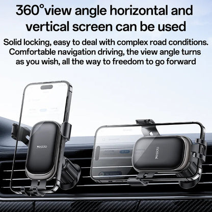 Supporto Auto Yesido C247, 4.7inch - 7.2inch, Nero