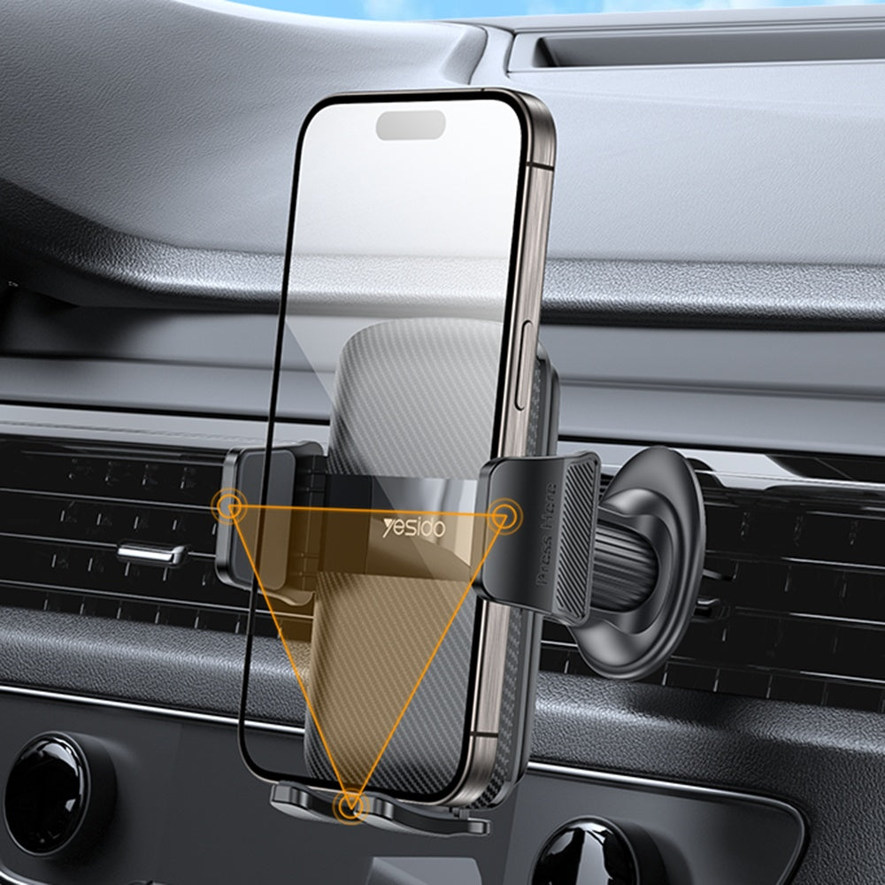 Supporto Auto Yesido C251, 4.8inch - 7.2inch, Nero