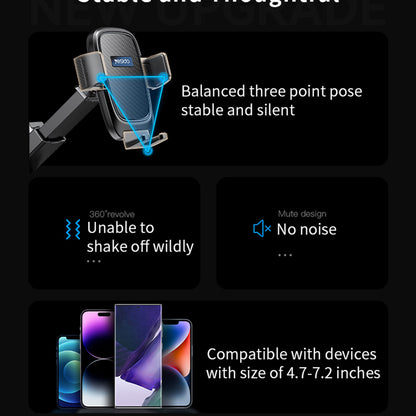 Supporto Auto Yesido C262, 4.7inch - 7.2inch, Nero