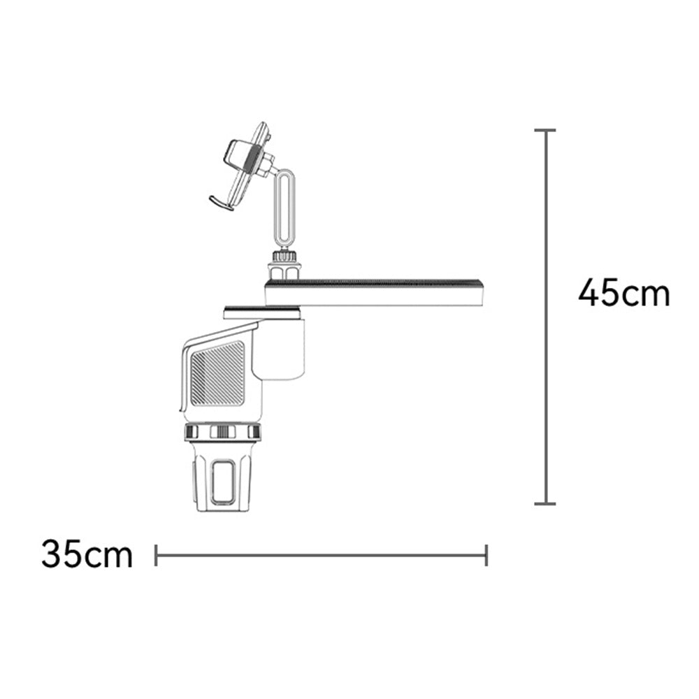 Supporto Auto Yesido C274, 4.7inch - 7.2inch, Nero