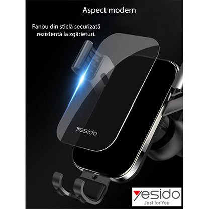 Supporto Auto Yesido C87, Universale, Nero