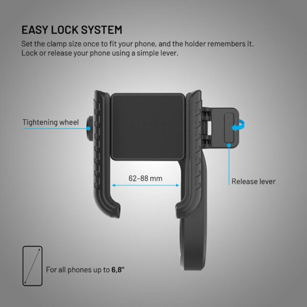 Supporto Bicicletta Fixed Bikee Plus Vista, Universale, Nero