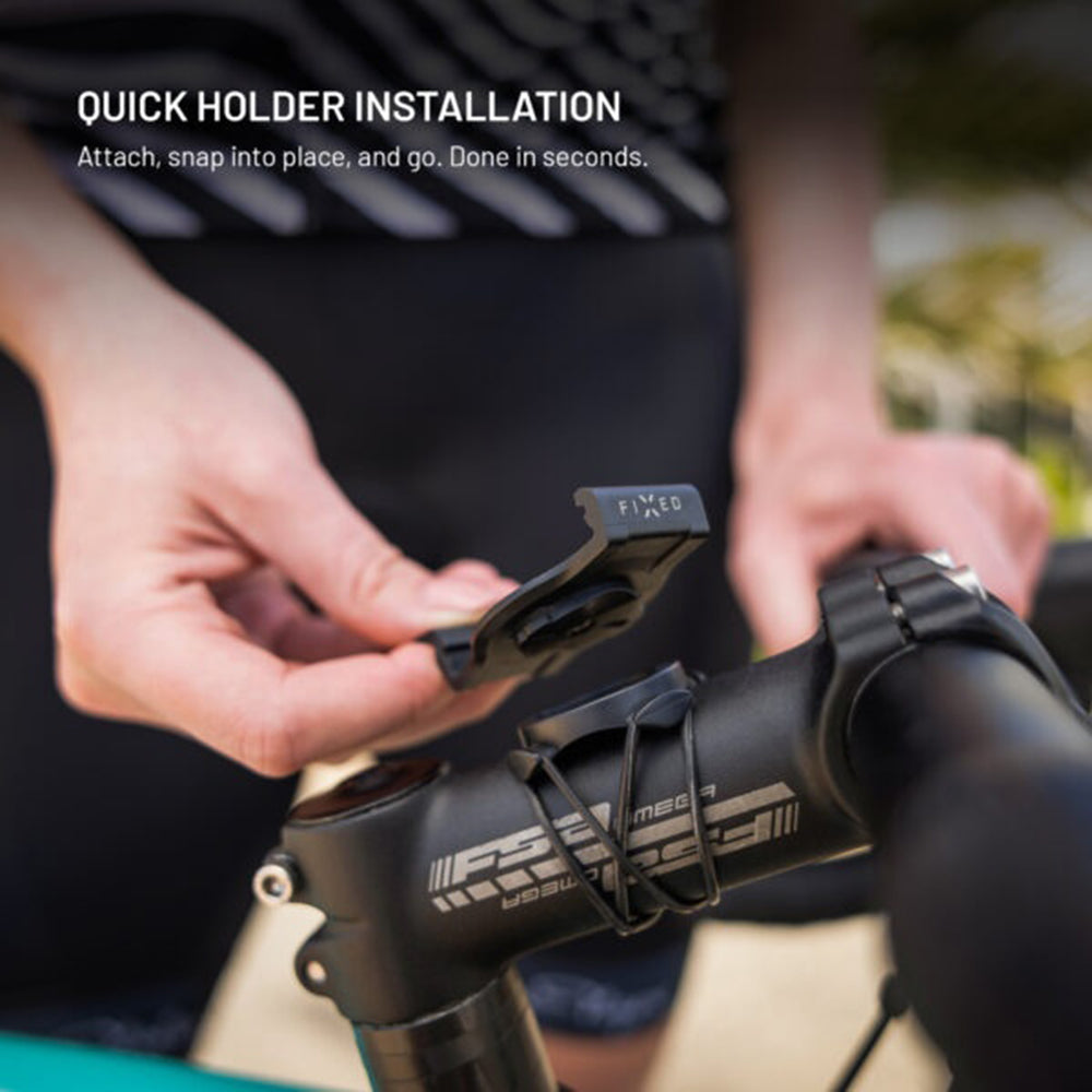 Supporto Bicicletta Fixed per Garmin Watch 22mm / Edge Computer, Nero