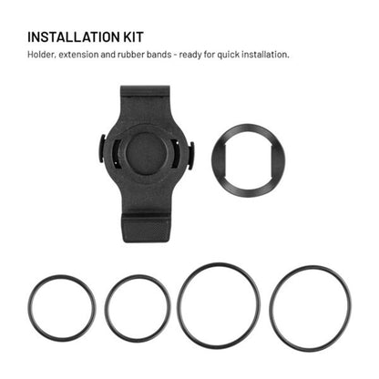 Supporto Bicicletta Fixed per Garmin Watch 22mm / Edge Computer, Nero