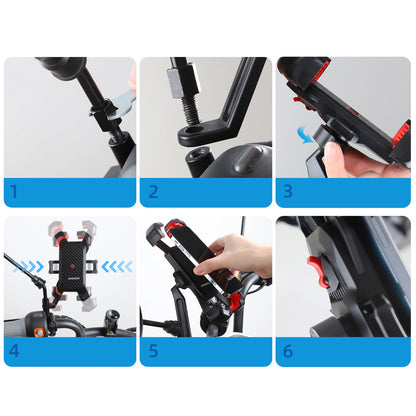 Joyroom JR-ZS288-m Bicycle Holder, 4.7inch - 7inch, Black