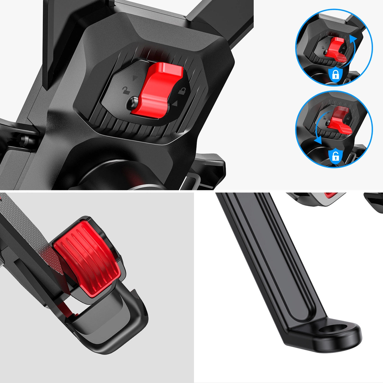 Joyroom JR-ZS288-m Bicycle Holder, 4.7inch - 7inch, Black