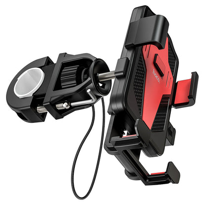 HOCO CA73 Bicycle Motorcycle Mount, 4.5inch - 7inch, Black Red