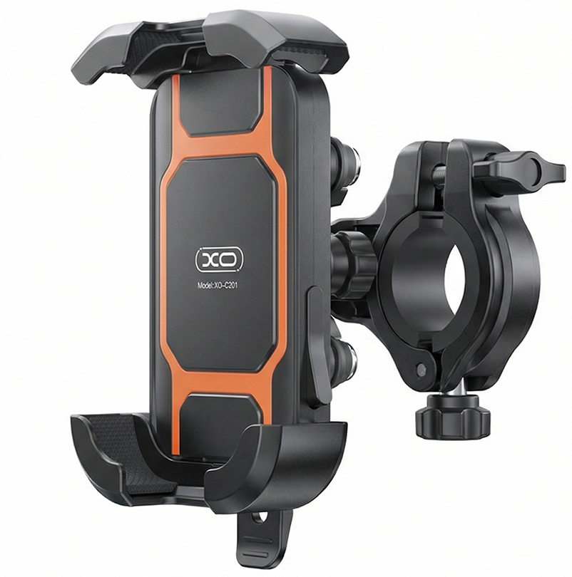 Supporto Bicicletta Motocicletta XO Design C201, 4.5 pollici - 7 pollici, Nero Arancione