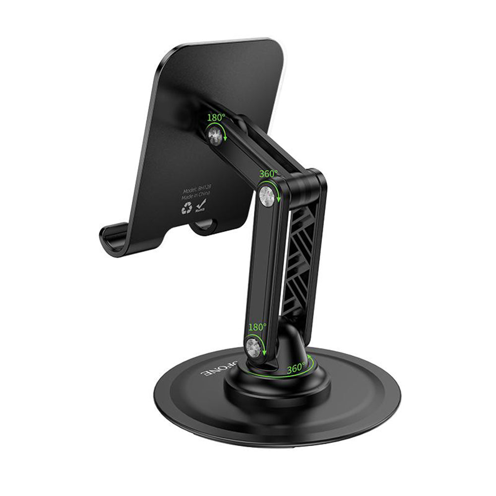 Supporto da Scrivania Borofone BH128 Admirado, 4.5 pollici - 7 pollici, Nero