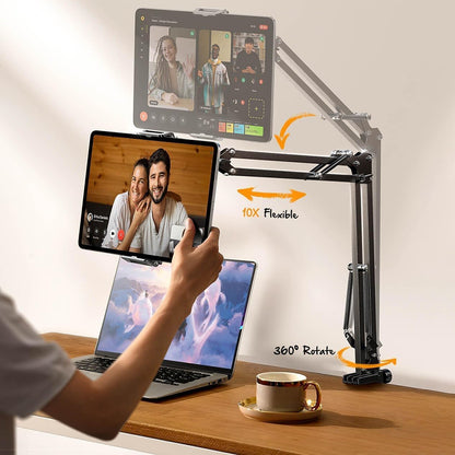 Supporto da scrivania Lisen per telefono / tablet, 4.7inch - 12.9inch, Nero YL0223060007