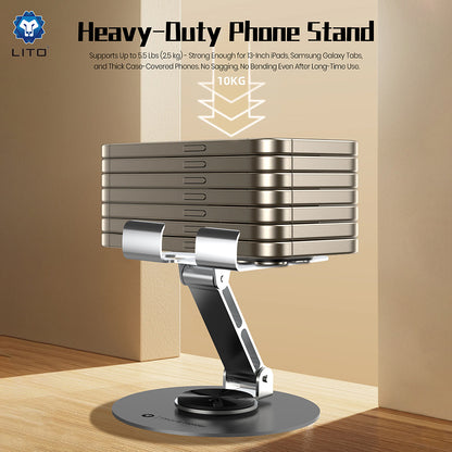 Supporto da scrivania Lito LT-H01, Universale, Grigio