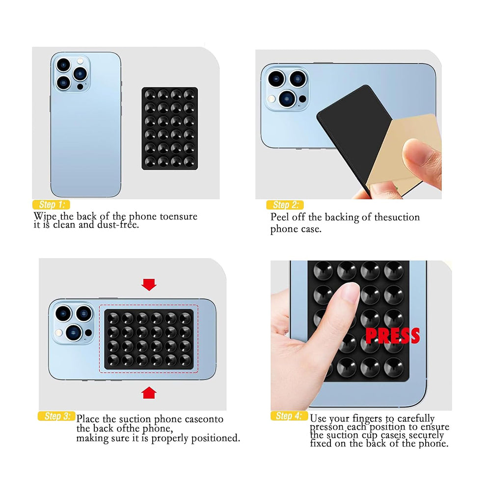 Supporto con Ventose Techsuit SC-PAD2, Nero