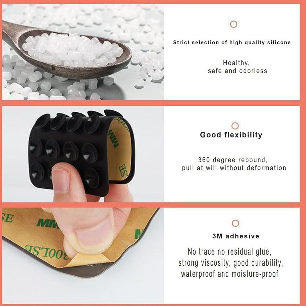 Supporto con Ventose Techsuit SR-PAD, Rosso