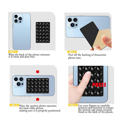 Supporto con Ventose Techsuit SY-PAD, Giallo