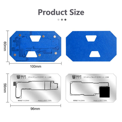 Supporto di Lavoro Reballing Best BST-084 per Apple iPhone 14 Series