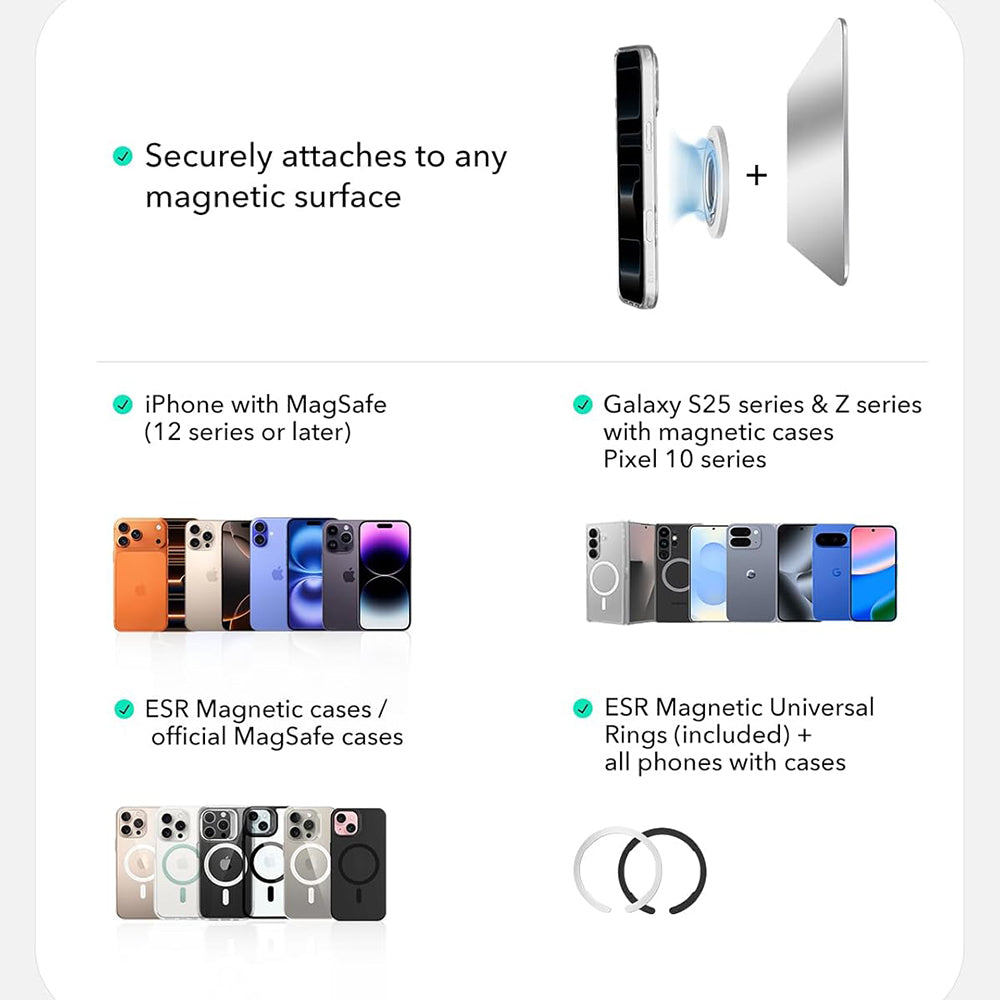 Supporto Anello ESR HaloLock, Bianco