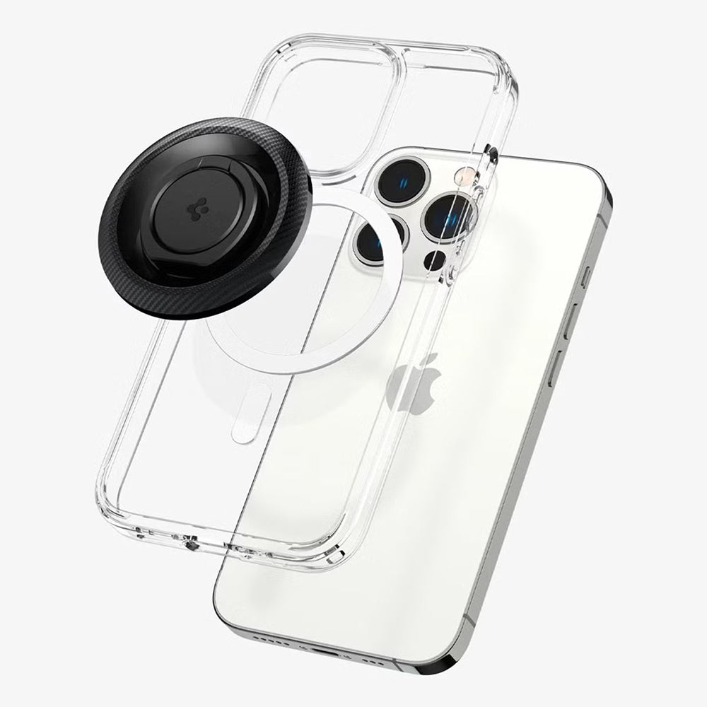 Supporto Anello Spigen O-Mag OM100 Carbon, Universale, Nero AMP05505