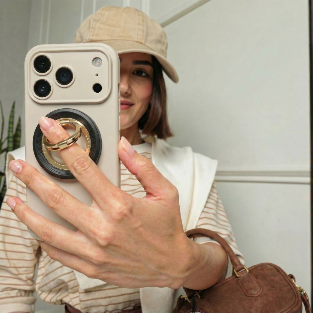 Supporto Anello Tech-Protect MMR700 Lamano, Universale, Nero Dorato