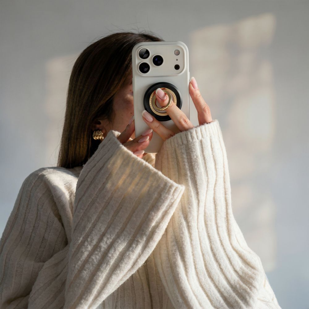 Supporto Anello Tech-Protect MMR700 Lamano, Universale, Nero Dorato