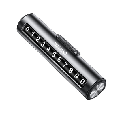 Supporto per Numero di Telefono Auto Yesido C202, Nero