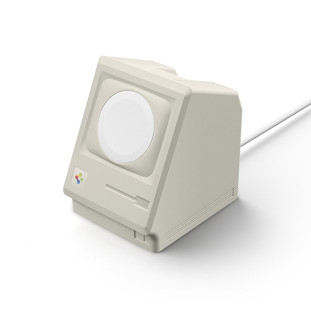Supporto Spigen Classic LS per Caricatore Wireless Apple Watch Series, Crema AMP11668
