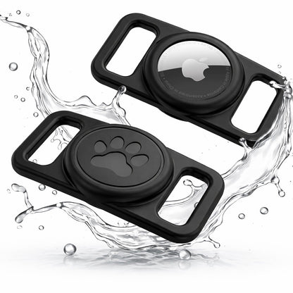 Supporto Techsuit BuddyGuard DG1 per Apple AirTag al Collare Animale Domestico, Nero