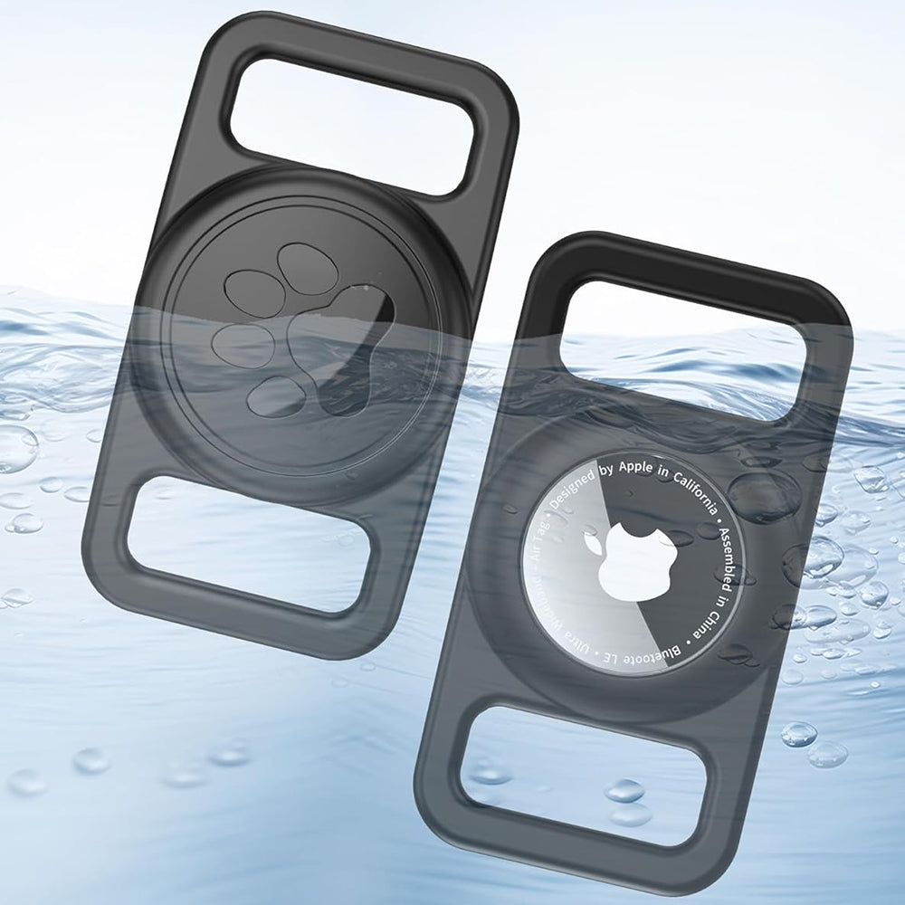 Supporto Techsuit BuddyGuard DG1 per Apple AirTag al Collare Animale Domestico, Nero