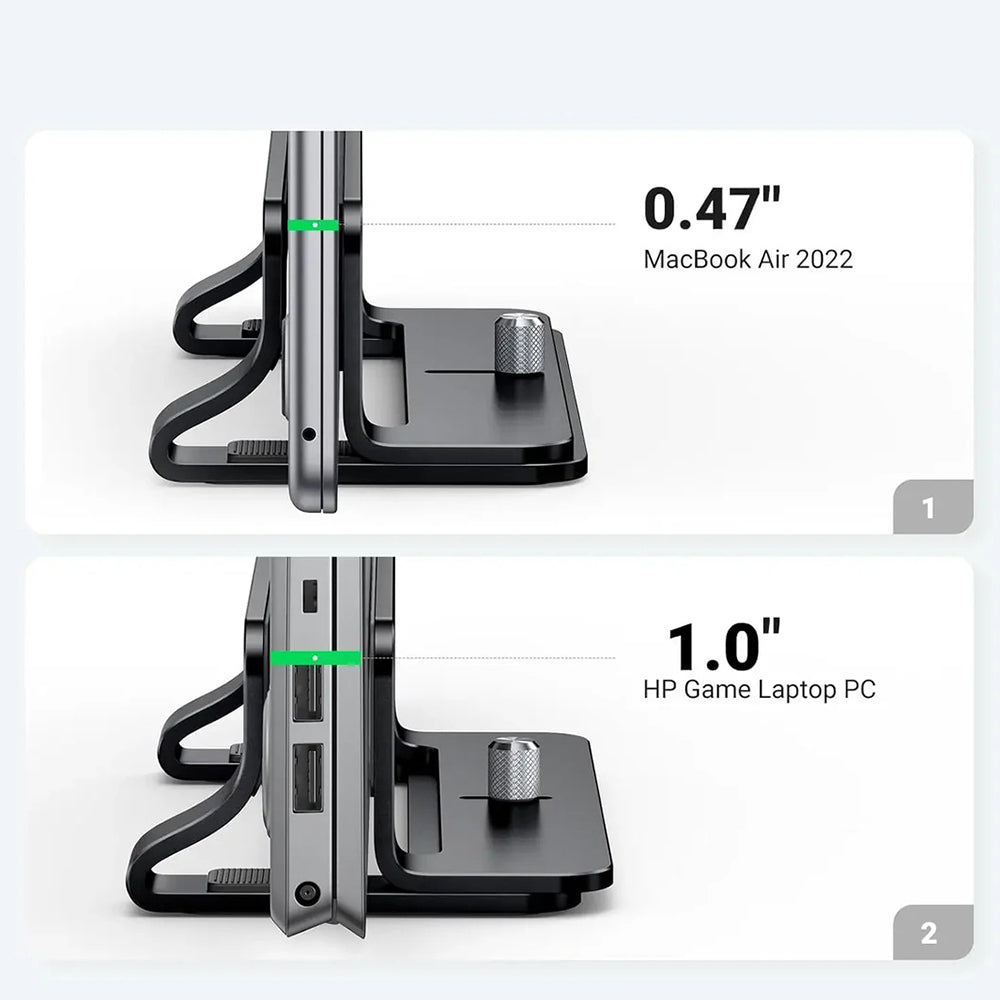 Supporto Verticale UGREEN LP258 (25706) per Laptop con spessore 12mm - 26mm, Nero