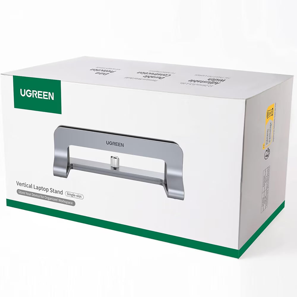Supporto Verticale UGREEN LP258 (29277) per Laptop con spessore 12mm - 26mm, Argento