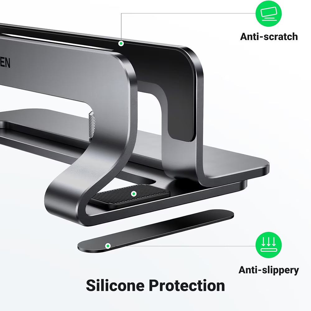 Supporto Verticale UGREEN LP258 (29277) per Laptop con spessore 12mm - 26mm, Argento