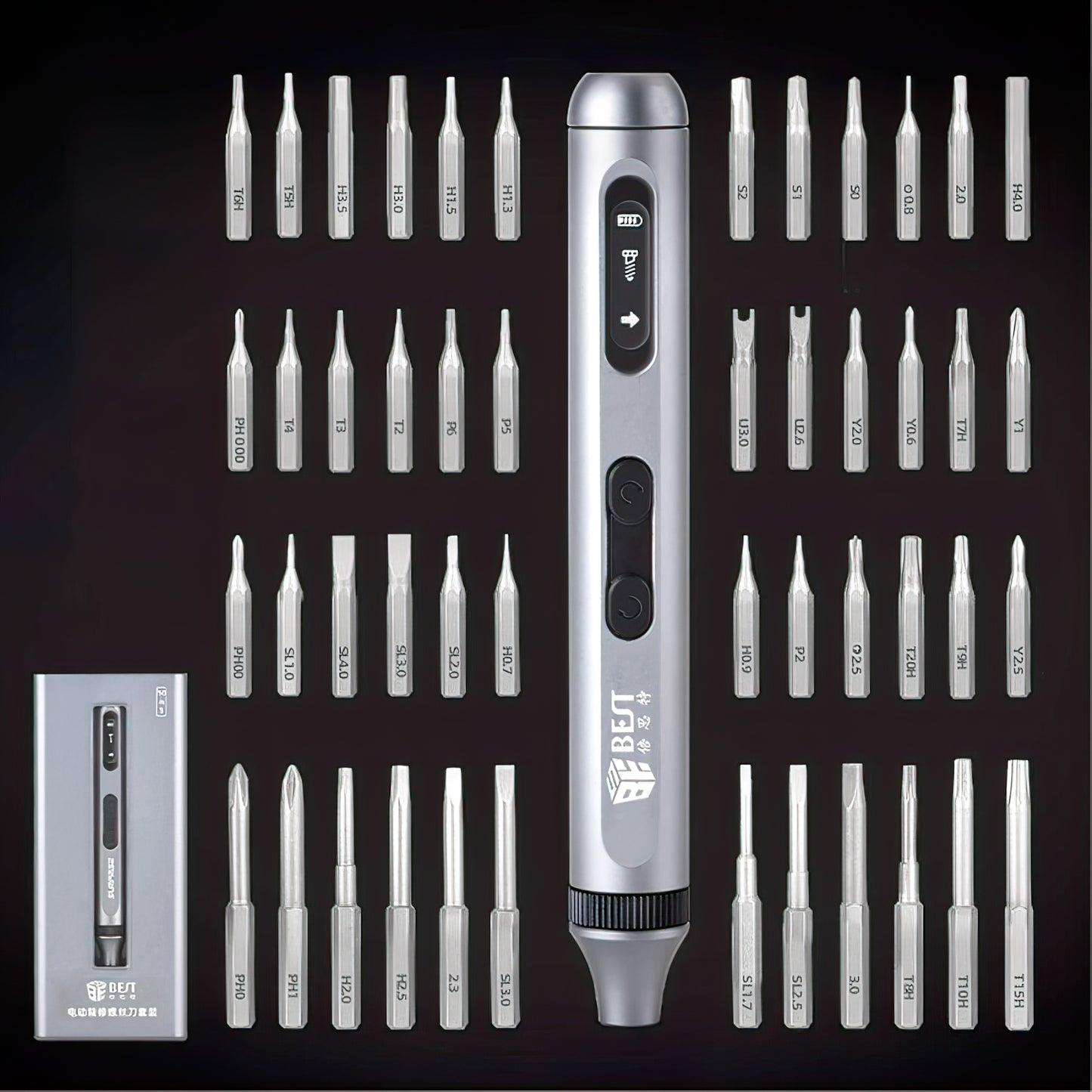Cacciavite Elettrico Best BST-9933A, 50in1, Argento