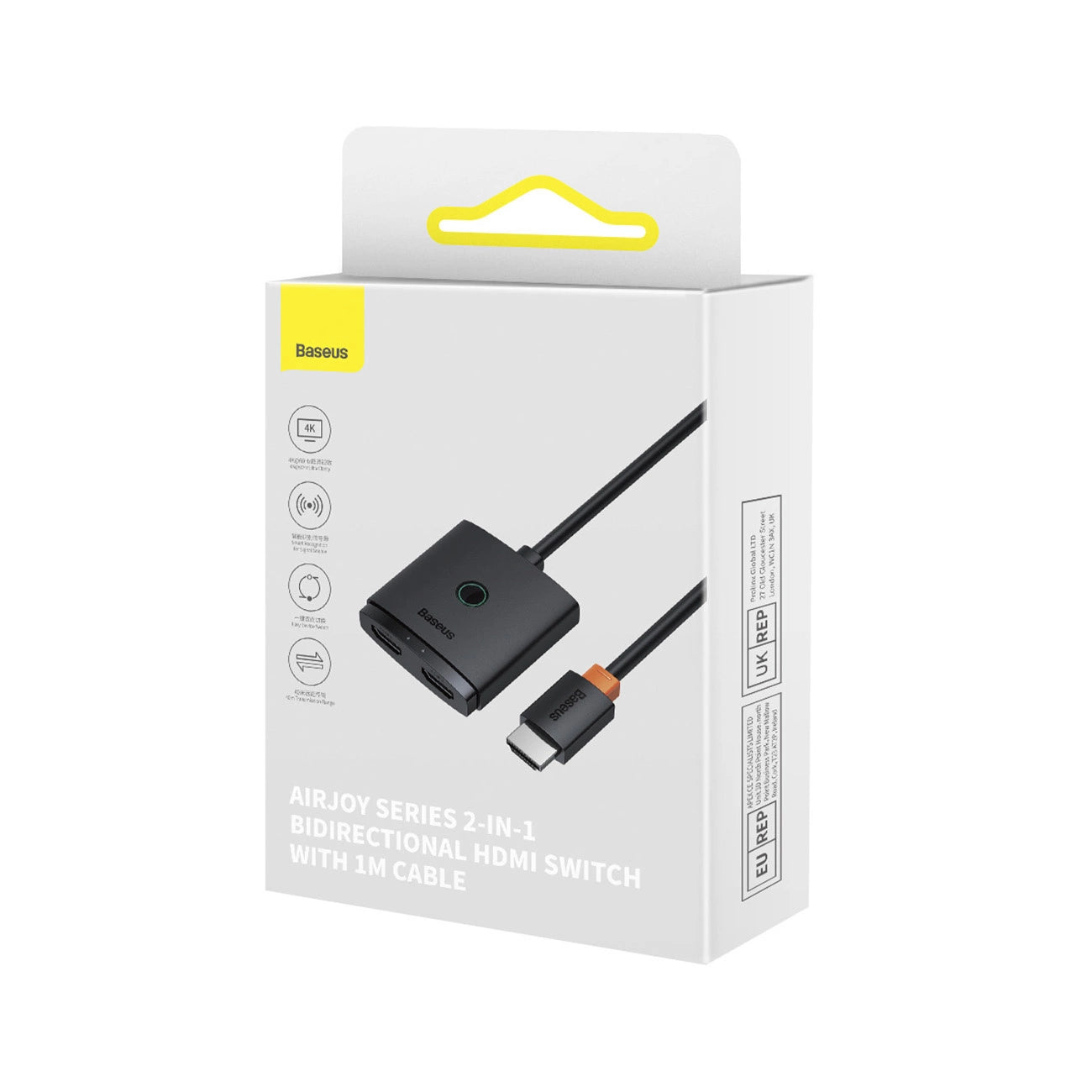Switch Video Baseus AirJoy Cluster Bidirezionale, Nero B01331105111-01