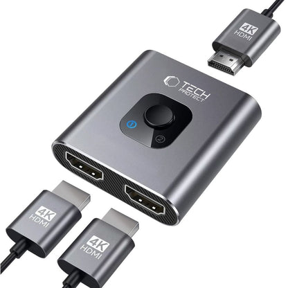 Switch Video HDMI Tech-Protect HB07, Grigio