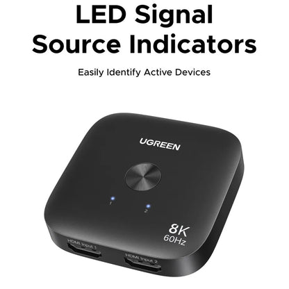 Switch Video HDMI UGREEN 65877, Nero