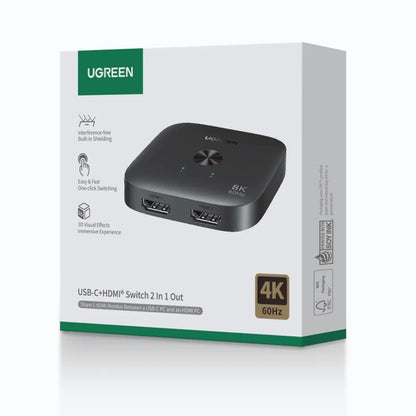 Switch Video HDMI UGREEN 65877, Nero