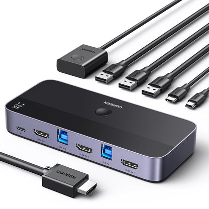 Switch Video HDMI UGREEN CM664, Nero