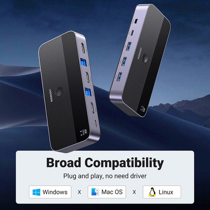 Switch Video HDMI UGREEN CM664, Nero